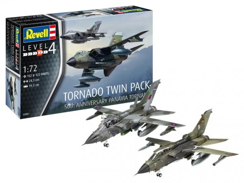 Go to product Revell 03801 - 1:72 Tornado Twin Pack 50th Anniversary Panavia Tornado