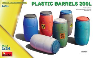 Miniart 24011 - 1:24 Plastic Barrels 200 L