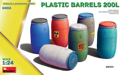 Go to product Miniart 24011 - 1:24 Plastic Barrels 200 L