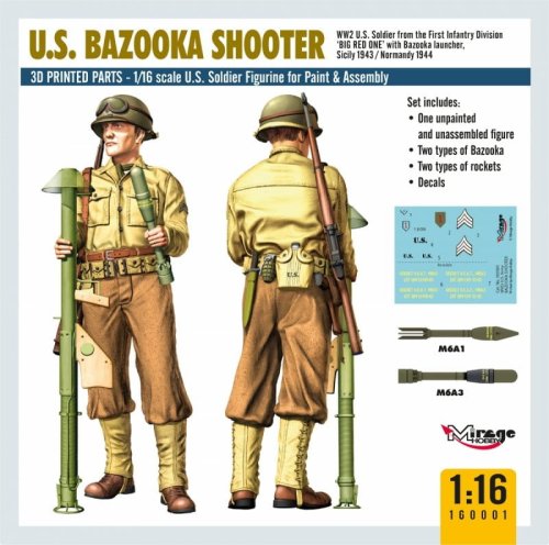 Go to product Mirage 160001 - 1:16 U.S. Bazooka Shooter