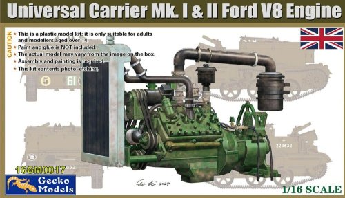 Go to product Gecko Models 16GM0017 - 1:16 Universal Carrier Mk. I & II Ford V8 Engine