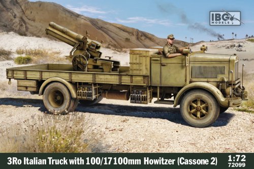 Go to product IBG 72099 - 1:72 3Ro Italian Truck with 100/17 100mm Howitzer Cassone 2
