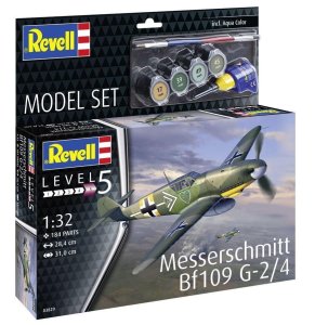 Revell 63829 - 1:32 Messerschmitt Bf 109 G-2/4 model with paint.