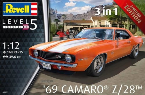 Go to product Revell 07727 - 1:12 1969 Camaro Z/28