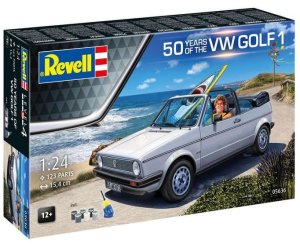 Revell 05636 - 1:24 50 Years of VW Golf 1 model with paints