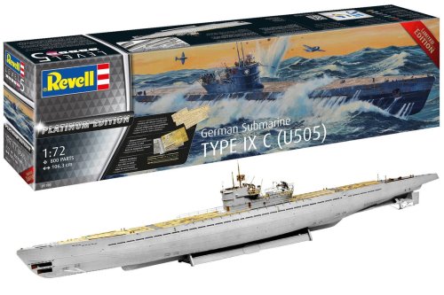 Go to product Revell 05180 - 1:72 German Submarine Type IX C U505 Platinum Edition