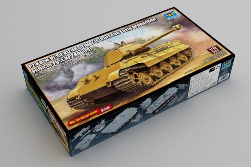 Go to product Trumpeter 00948 - 1:16 Pz.Kpfw.VI Sd.Kfz.182 Tiger II Porsche Early production