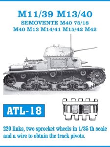 Friulmodel ATL-018 - 1:35 M11/39 M13/40 Semovente M40 75/18 M40 M13 M14/41 M15/42 M42 metal tracks