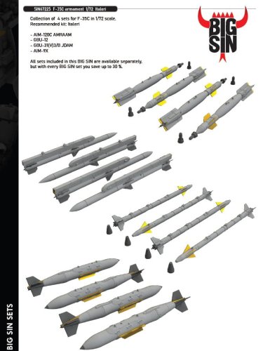 Go to product Eduard SIN67225 - 1:72 F-35C armament