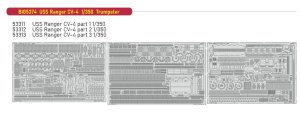 Eduard BIG5374 - 1:350 USS Ranger CV-4