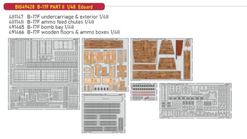 Go to product Eduard BIG49428 - 1:48 B-17F Part II