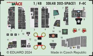 Eduard 3DL48202 - 1:48 F-4C Space 3D Decals + PE