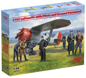 ICM 48094 - 1:48 I-153 Luftwaffe with Pilots and Ground Personnel