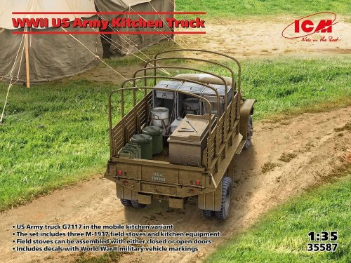 Go to product ICM 35587 - 1:35 WWII US Army Kitchen Truck.