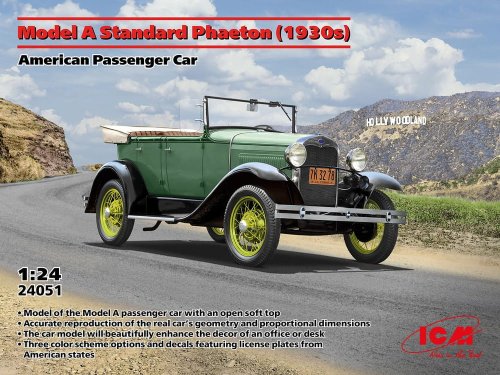 Go to product ICM 24051 - 1:24 Model A Standard Phaeton 1930s