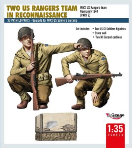 Mirage 350003 - 1:35 Two US Rangers Team in Reconnaissance
