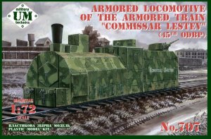 Unimodels UM-MT 707 - 1:72 Armored Locomotive of The Armored Train Commissar Lestev