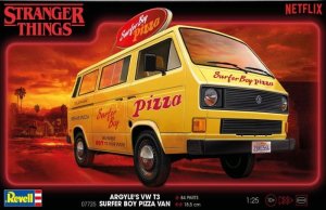 Revell 07725 - 1:25 Argyle's VW T3 Surfer Boy Pizza Van Stranger Things