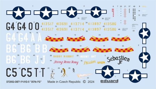 Go to product Eduard D72052 - 1:72 P-51D-5 357th FG