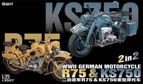 Go to product Great Wall Hobby 3527 - 1:35 WWII German Motorcycle R75 & KS750 2 in 2