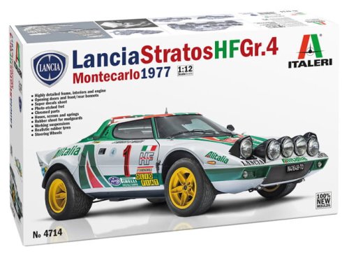 Go to product Italeri 4714 - 1:12 Lancia Stratos HF Gr.4 Montecarlo 1977