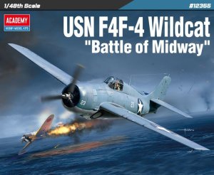 Academy 12355 - 1:48 USN F4F-4 Wildcat Battle of Midway