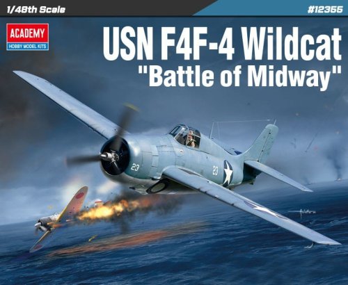 Go to product Academy 12355 - 1:48 USN F4F-4 Wildcat Battle of Midway