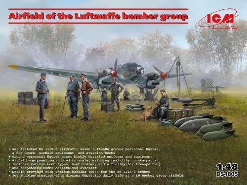 Go to product ICM DS4805 - 1:48 Airfield of The Luftwaffe Bomber Group