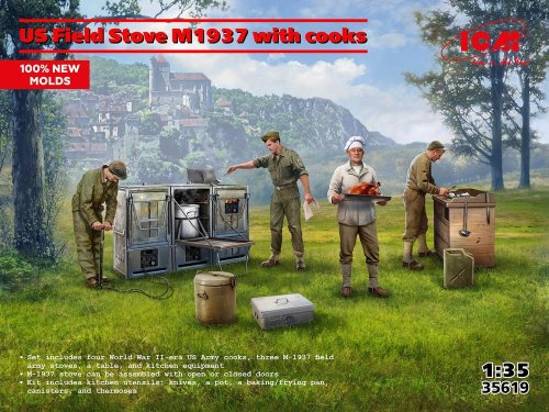 Go to product ICM 35619 - 1:35 US Field Stove M1937 with Cooks