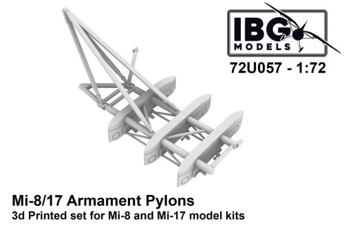 Go to product IBG 72U057 - 1:72 Mi-8 / 17 Armament Pylons 3D Printed Set
