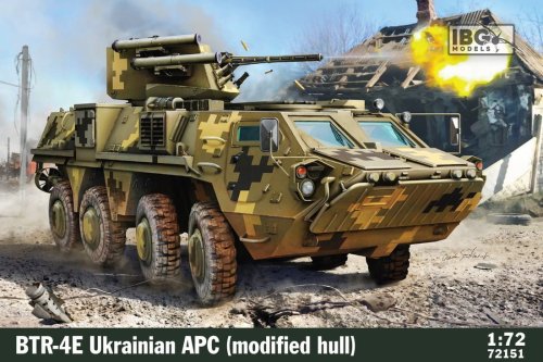 Go to product IBG 72151 - 1:72 BTR-4E Ukrainian APC Modified Hull