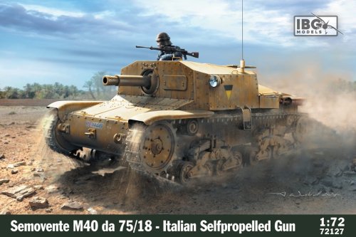 Go to product IBG 72127 - 1:72 Semovente M40 da 75/18 Italian Self Propelled Gun