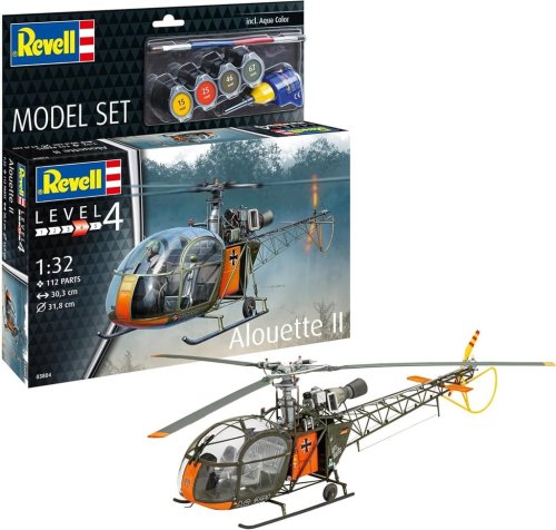 Go to product Revell 63804 - 1:32 Alouette II model z farbami