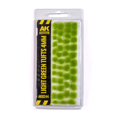 Go to product AK Interactive 8244 - Grass tufts green light 4 mm