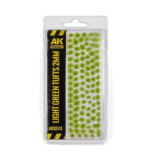 Go to product AK Interactive 8243 - Grass tufts green light 2 mm