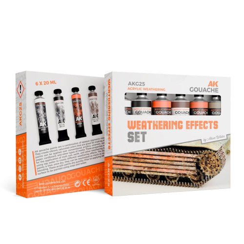 Go to product AK Interactive G25 - Weathering Effects gouache paint set