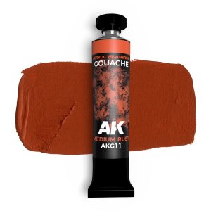 AK Interactive G11 - Medium Rust gouache paint 20 ml