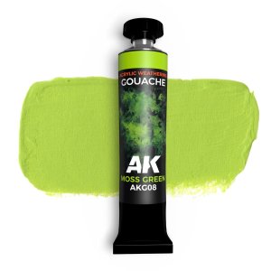 AK Interactive G08 - Moss Green gouache paint 20 ml