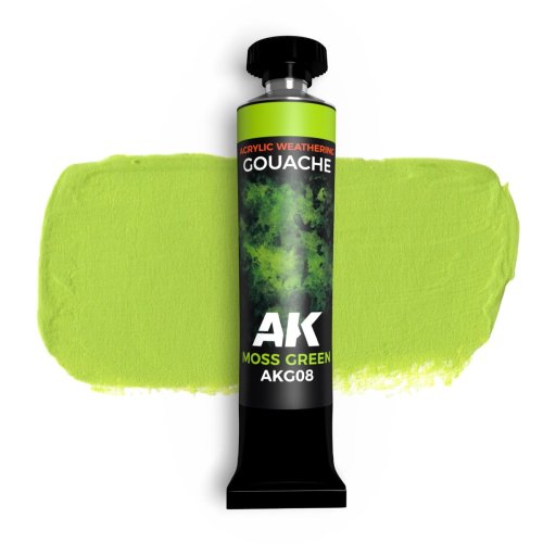 Go to product AK Interactive G08 - Moss Green gouache paint 20 ml