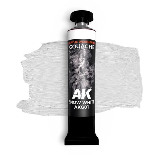 Go to product AK Interactive G01 - Snow White gouache paint 20 ml