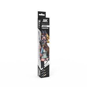 AK Interactive B102 - Tabletop Brushes Set