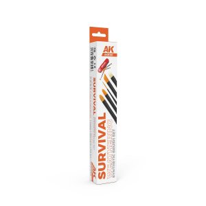 AK Interactive B101 - Survival Weathering Brushes Set