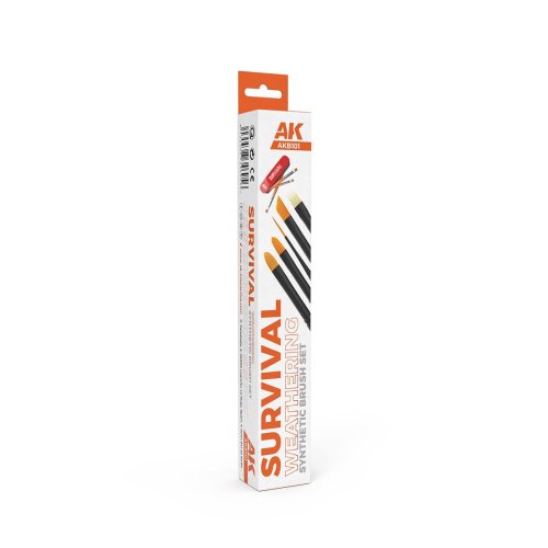 Go to product AK Interactive B101 - Survival Weathering Brushes Set