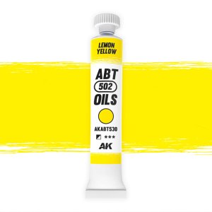 AK Interactive ABT530 - 502 Abteilung Lemon Yellow oil paint 20 ml