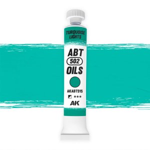 AK Interactive ABT515 - 502 Abteilung Turquoise Lights oil paint 20 ml