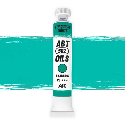 Go to product AK Interactive ABT515 - 502 Abteilung Turquoise Lights oil paint 20 ml