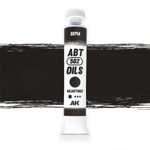AK Interactive ABT002 - 502 Abteilung Sepia oil paint 20 ml