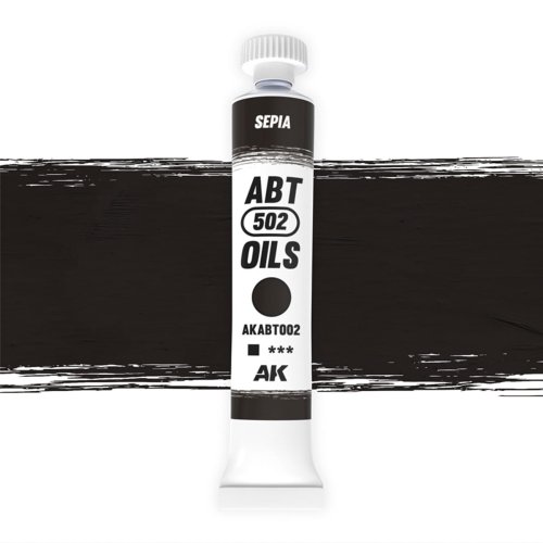 Go to product AK Interactive ABT002 - 502 Abteilung Sepia oil paint 20 ml