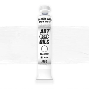 AK Interactive ABT001 - 502 Abteilung Titanium White / Snow White oil paint 20 ml