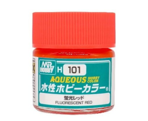 Go to product Mr.Hobby - Aqueous Hobby Color H101 Fluorescent Red 10 ml